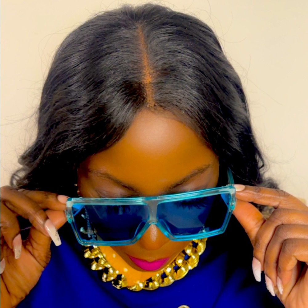 Oversized sunglasses 
NWT opt Blue